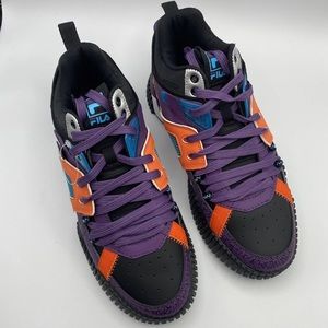 Fila Cage Mid Mixed Media Sneaker Mens Size 8 Multicolor Colorblock Shoes NEW